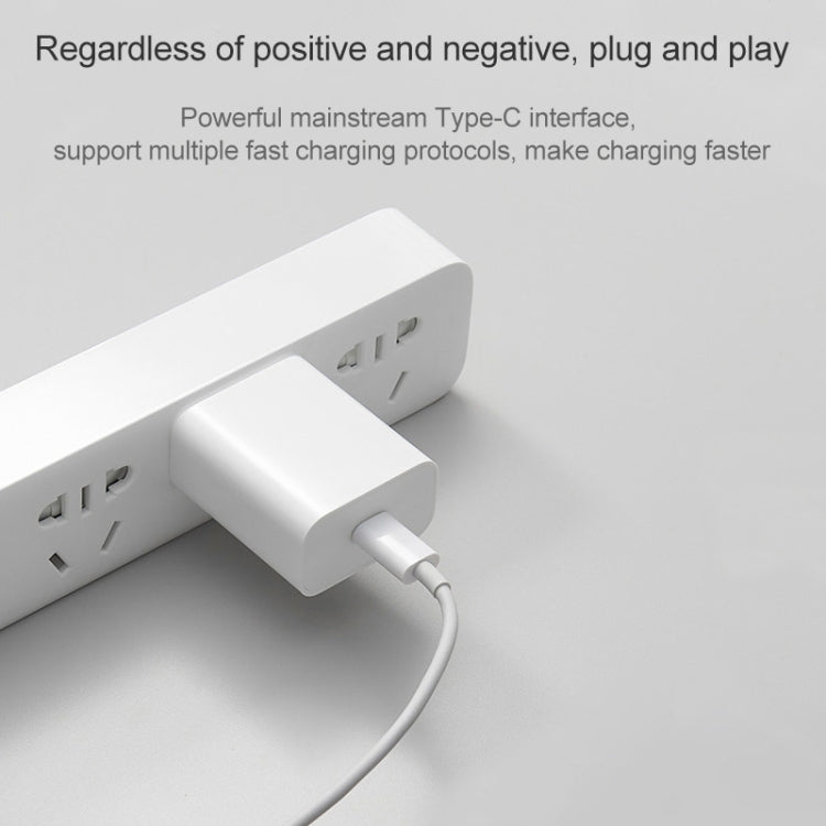 Original Xiaomi AD201 20W Cargador de viaje con interfaz única USB-C / Tipo-C Versión de carga rápida, enchufe de EE. UU., 20W