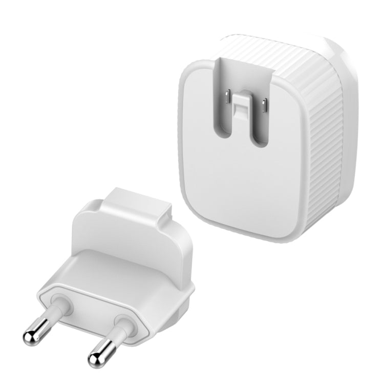 LDNIO A201 2.4A Doble cabezal de carga USB Cargador adaptador de teléfono móvil de carga directa de viaje con cable de datos micro USB, Micro USB