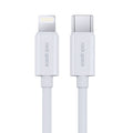 ROCK Space Z19 PD 20W 3A USB-C / Type-C a cable de datos TPE de carga rápida de 8 pines, longitud del cable: 1 m, Z19