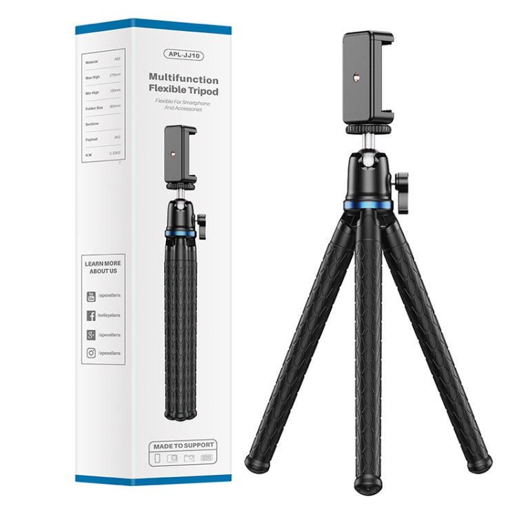 APEXEL APL-JJ10 Cámara deportiva SLR móvil Transmisión en vivo Soporte universal para trípode de pulpo, APL-JJ10