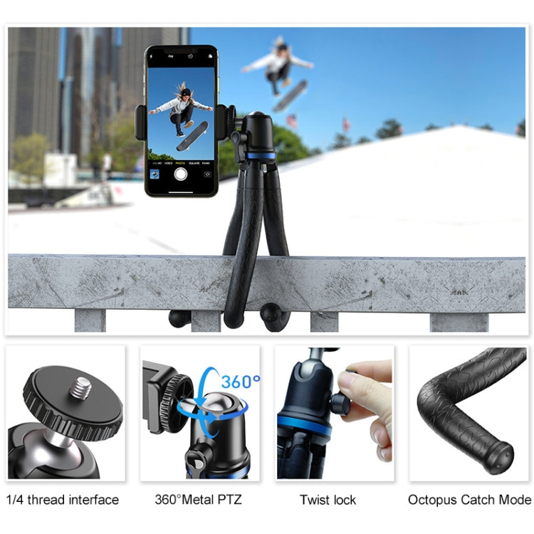 APEXEL APL-JJ10 Cámara deportiva SLR móvil Transmisión en vivo Soporte universal para trípode de pulpo, APL-JJ10