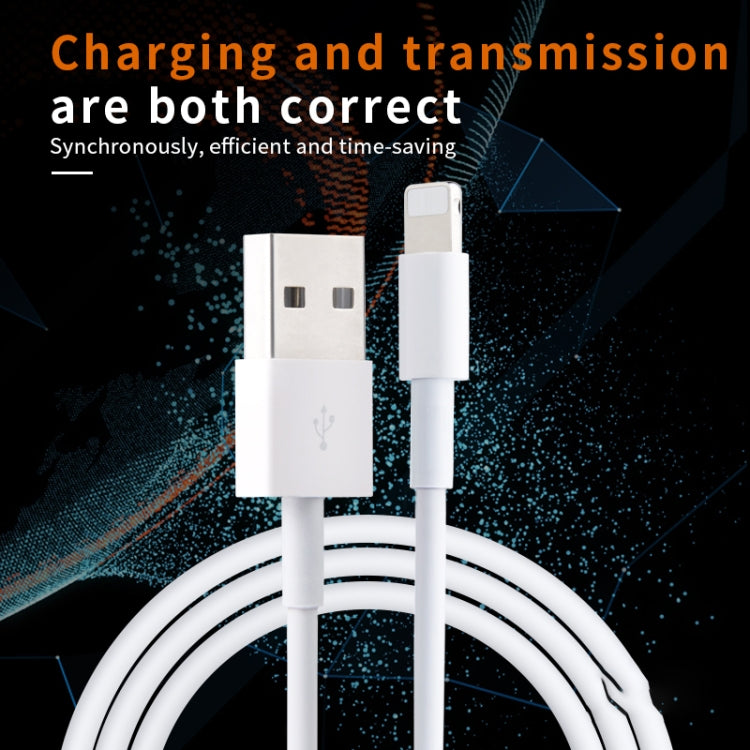 IVON CA19 Cable de datos de carga rápida USB de 2,4 A a 8 pines para iPhone, iPad, longitud: 1 m