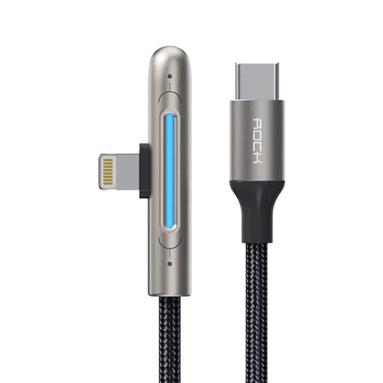 ROCK RCB0811 M3 20W USB-C / Type-C a cable de datos para juegos móviles de carga rápida de aleación de zinc de 8 pines, longitud: 1 m, Type-C to 8 Pin (1m)