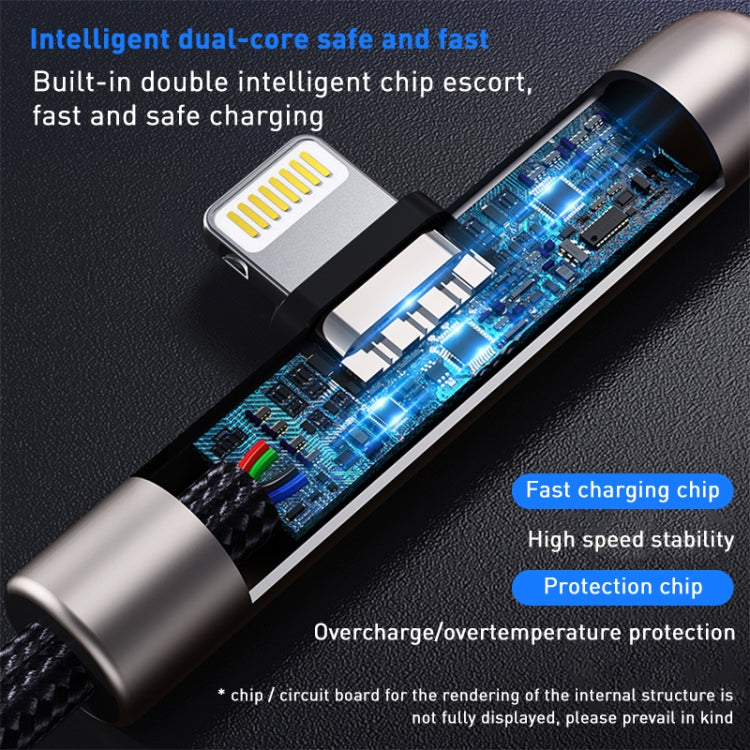 ROCK RCB0811 M3 20W USB-C / Type-C a cable de datos para juegos móviles de carga rápida de aleación de zinc de 8 pines, longitud: 1 m, Type-C to 8 Pin (1m)
