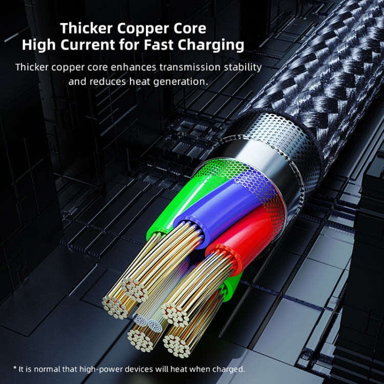 ROCK RCB0811 M3 20W USB-C / Type-C a cable de datos para juegos móviles de carga rápida de aleación de zinc de 8 pines, longitud: 1 m, Type-C to 8 Pin (1m)