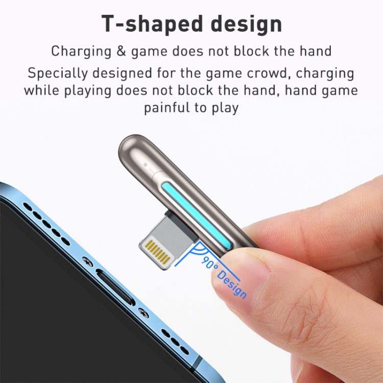 ROCK RCB0811 M3 20W USB-C / Type-C a cable de datos para juegos móviles de carga rápida de aleación de zinc de 8 pines, longitud: 1 m, Type-C to 8 Pin (1m)