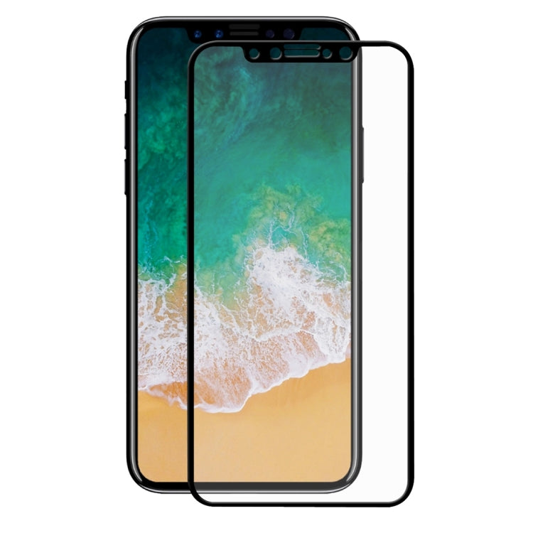 Para iPhone X ENKAY Hat-Prince 0,26 mm 9H Dureza superficial 2.5D Película de pantalla de vidrio templado de pantalla completa a prueba de explosiones, For X (0.26mm 2.5D)