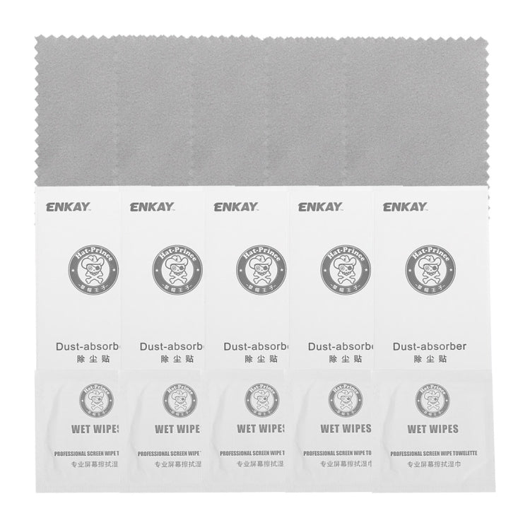 Para iPhone X 5 piezas ENKAY Hat-Prince 0,26 mm 9H Dureza superficial 2.5D Película de pantalla de vidrio templado de pantalla completa a prueba de explosiones, For X 2.5D (5 PCS), For X 2.5D