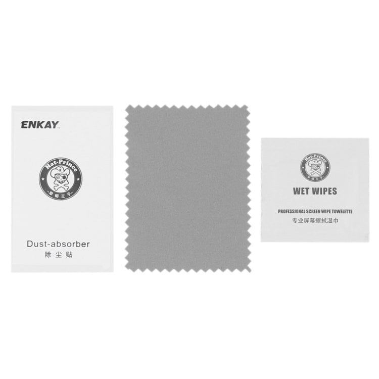 Para iPhone X ENKAY Hat-Prince 0,26 mm 9H Dureza superficial 3D Pantalla completa a prueba de explosiones Película de pantalla de vidrio templado curvada con flexión por calor, For X (0.2mm 3D)
