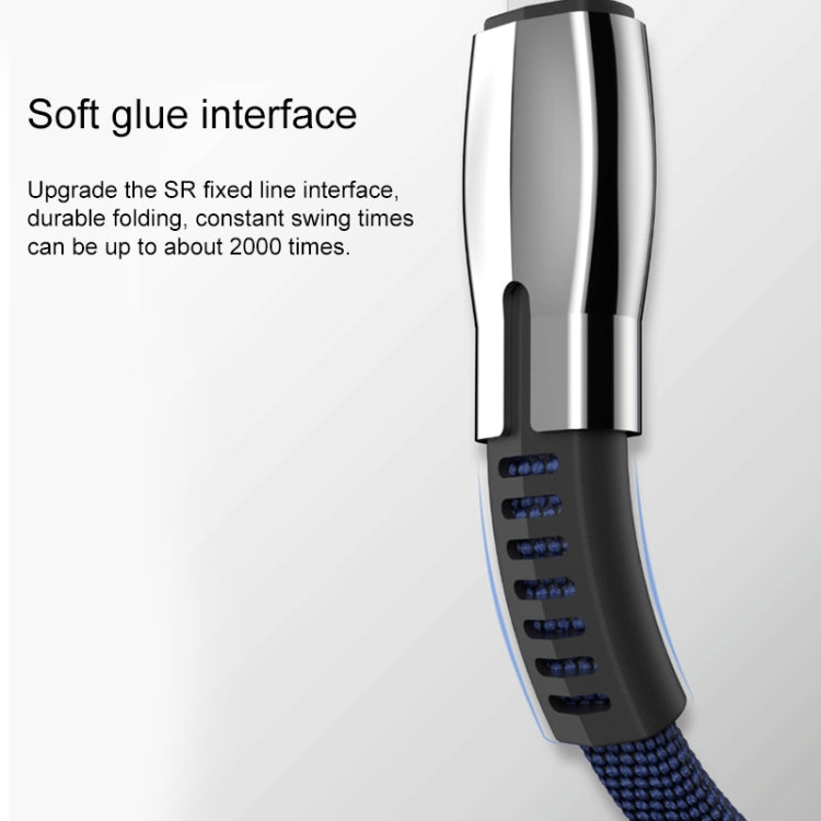 WK WDC-107i 1m 2.4A Serie Saint Zinc Alloy USB a cable de carga de sincronización de datos de 8 pines, 8 Pin
