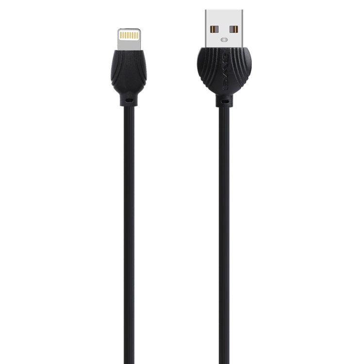 awei CL-63 2.5A Cable de datos de aleación de aluminio de carga + transmisión de 8 pines, longitud: 1 m