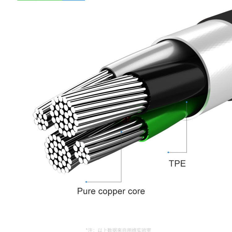 awei CL-63 2.5A Cable de datos de aleación de aluminio de carga + transmisión de 8 pines, longitud: 1 m