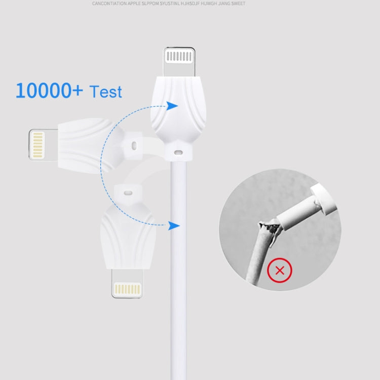 awei CL-63 2.5A Cable de datos de aleación de aluminio de carga + transmisión de 8 pines, longitud: 1 m