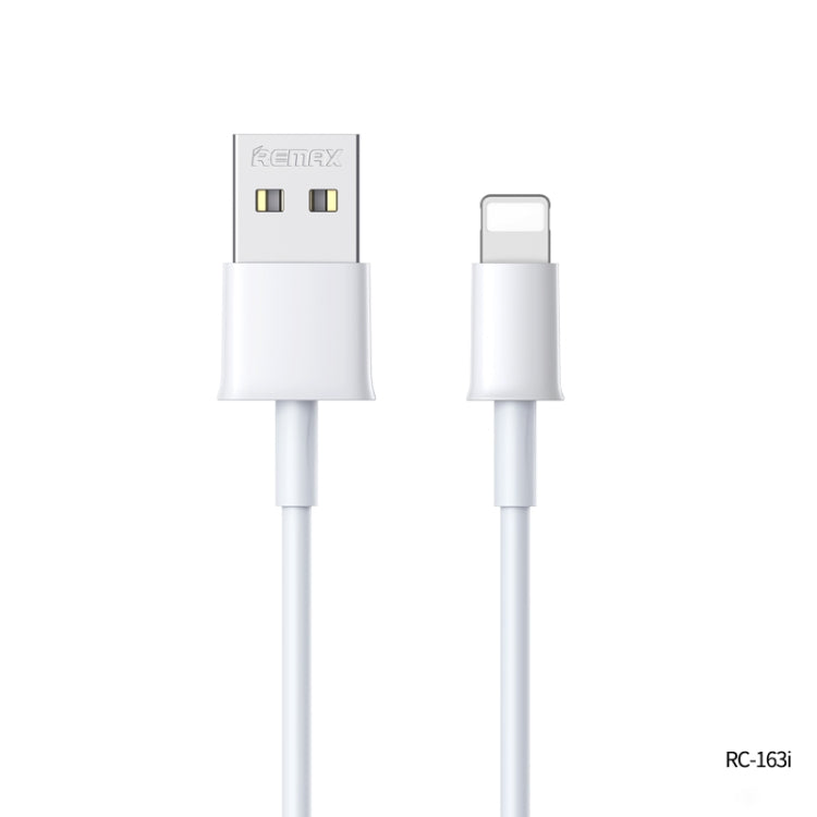 Cable de datos profesional de carga rápida Remax RC-163i 2.1A de 8 pines, longitud: 1 m, 8 Pin