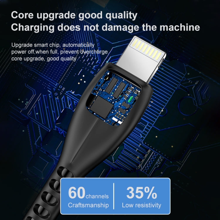 Wei CL-115L 1m 2.4A Cable de carga USB a 8 pines
