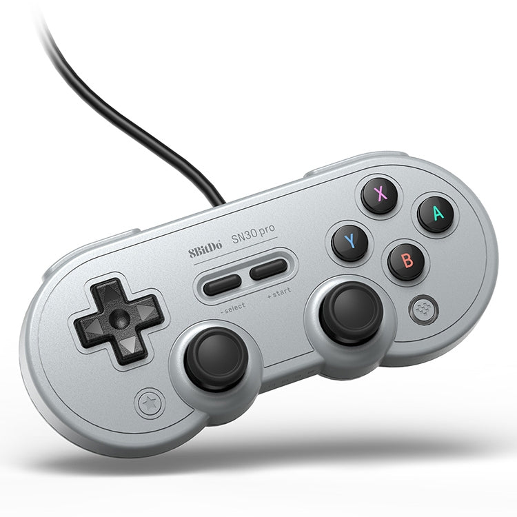 Joystick con cable USB 8Bitdo SN30 PRO para Swith / Steam / PC, SN30 PRO Wired(Grey)