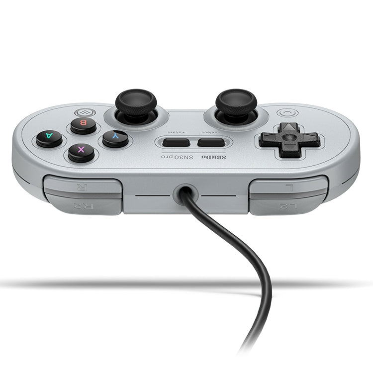 Joystick con cable USB 8Bitdo SN30 PRO para Swith / Steam / PC, SN30 PRO Wired(Grey)