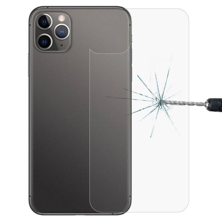 Para iPhone 11 Pro Max 9H 2.5D Media pantalla Película de vidrio templado transparente para teléfono móvil Película trasera, For iPhone 11 Pro Max (1 PC)
