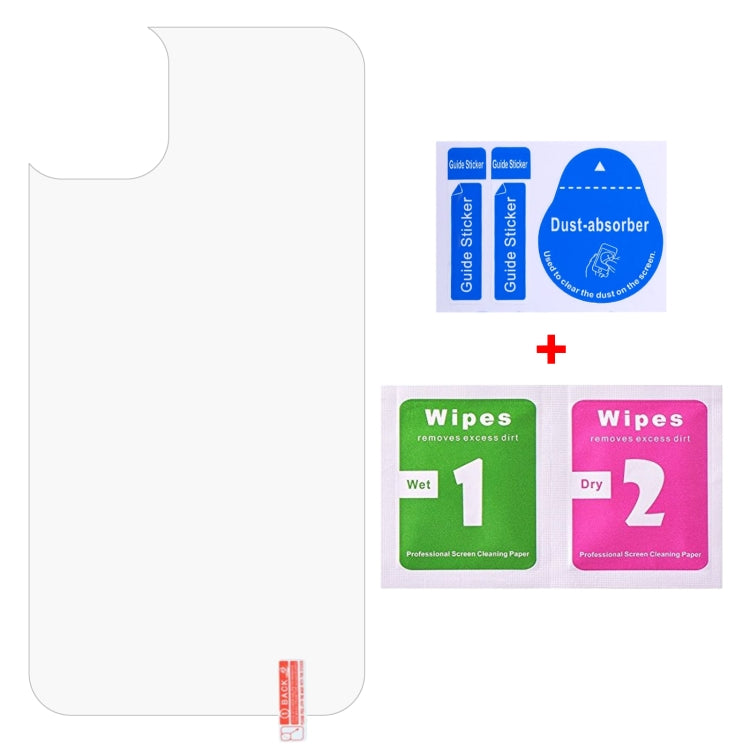 Para iPhone 11 Pro Max 9H 2.5D Media pantalla Película de vidrio templado transparente para teléfono móvil Película trasera, For iPhone 11 Pro Max (1 PC)
