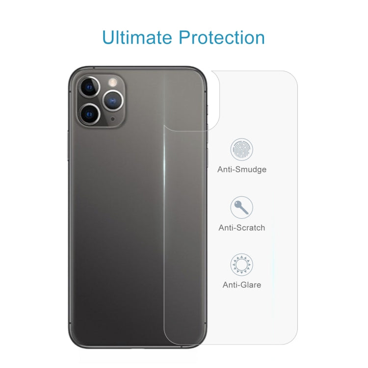 Para iPhone 11 Pro Max 9H 2.5D Media pantalla Película de vidrio templado transparente para teléfono móvil Película trasera, For iPhone 11 Pro Max (1 PC)