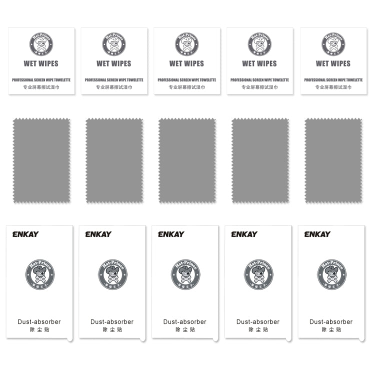 5 piezas para iPhone XS Max ENKAY Hat-Prince 0,2 mm 9H 2.5D Película de vidrio templado de pantalla completa, For XS Max (2.5D)