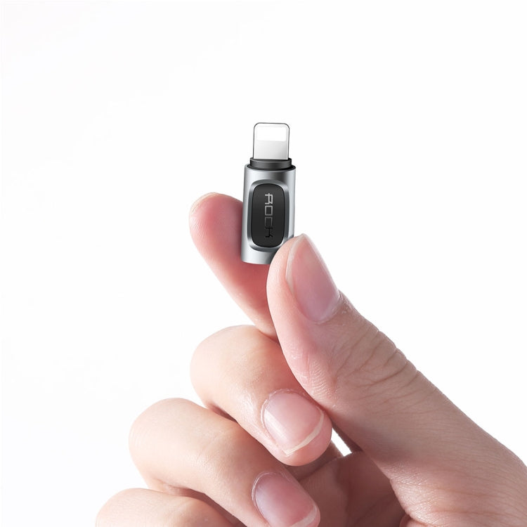 Adaptador de auriculares convertidor de audio portátil ROCK 2.1A USB-C/Type-C a 8 pines