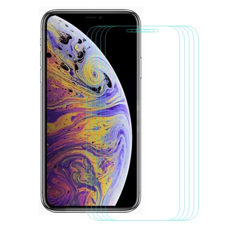 Para iPhone 11 Pro Max / XS Max 5 piezas ENKAY Hat-Prince 0,26 mm 9H 2.5D Película de vidrio templado, For XS Max (5 PCS)
