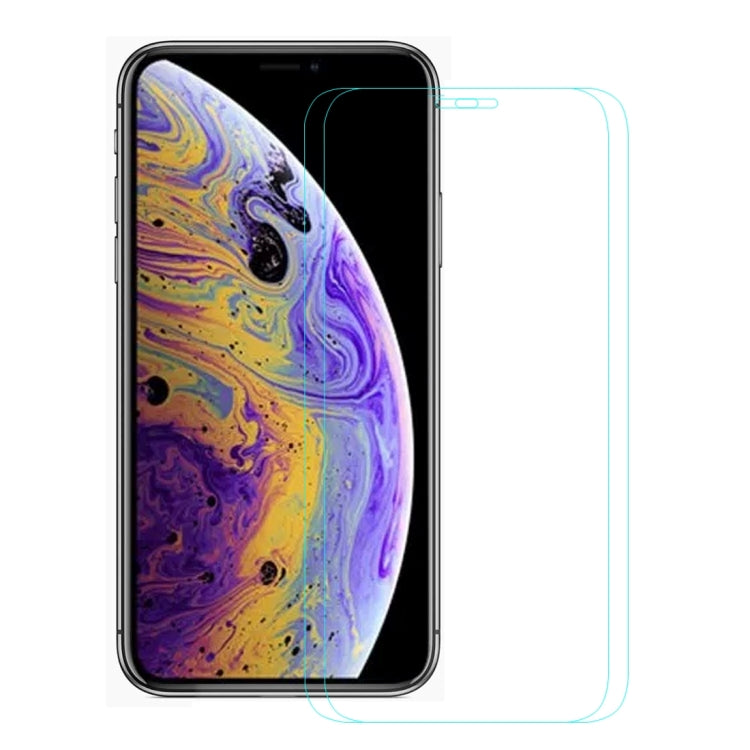 Para iPhone 11 Pro / XS / X 2 piezas ENKAY Hat-Prince 0,26 mm 9H 2.5D Película de vidrio templado, For XS (2 PCS)