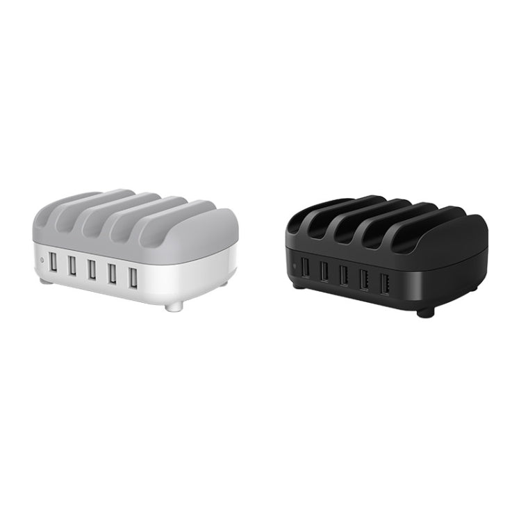 ORICO DUK-5P Estación de carga inteligente con 5 puertos USB de 40 W y soporte para teléfono y tableta, EU Plug