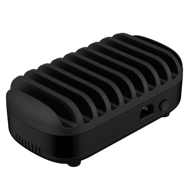 ORICO DUK-10P Estación de carga inteligente con 10 puertos USB de 120 W y soporte para teléfono y tableta, EU Plug(Black), EU Plug(White), US Plug(Black), US Plug(White), UK Plug(Black), UK Plug(White), AU Plug(Black), AU Plug(White)