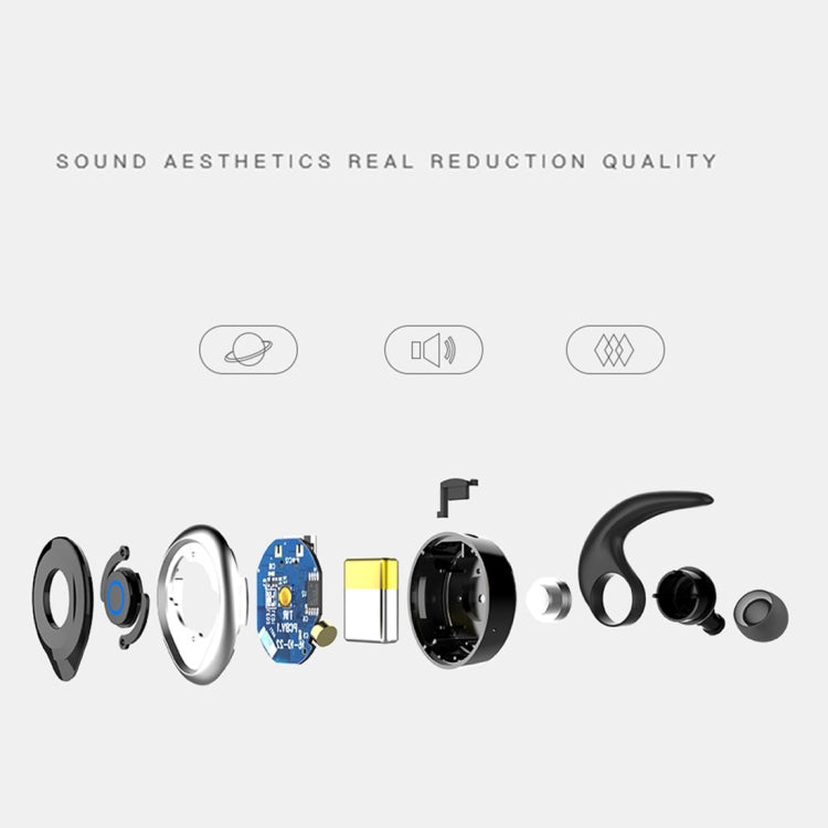 AWEI T1 Auriculares deportivos IPX4 Auriculares estéreo inalámbricos Bluetooth V4.2 a prueba de agua, soporte TWS, T1