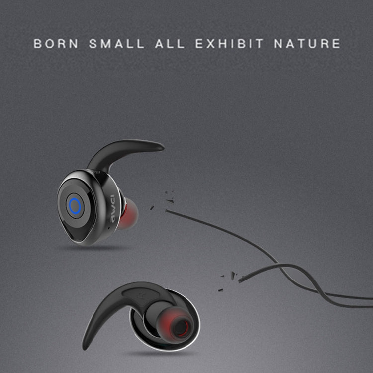 AWEI T1 Auriculares deportivos IPX4 Auriculares estéreo inalámbricos Bluetooth V4.2 a prueba de agua, soporte TWS, T1