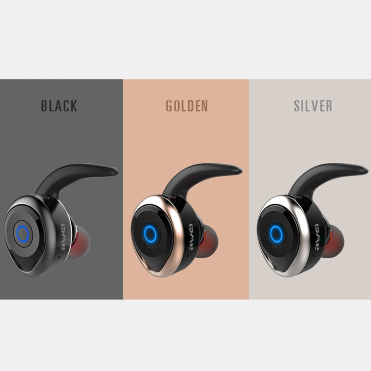 AWEI T1 Auriculares deportivos IPX4 Auriculares estéreo inalámbricos Bluetooth V4.2 a prueba de agua, soporte TWS, T1
