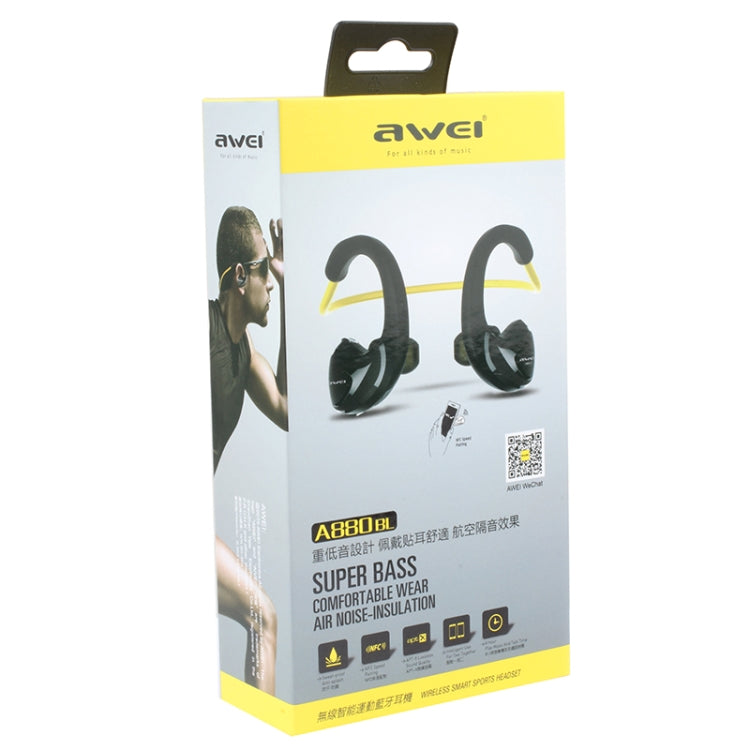 AWEI A880BL impermeable deportes Bluetooth CSR4.1 auriculares estéreo inalámbricos con función NFC, A880BL