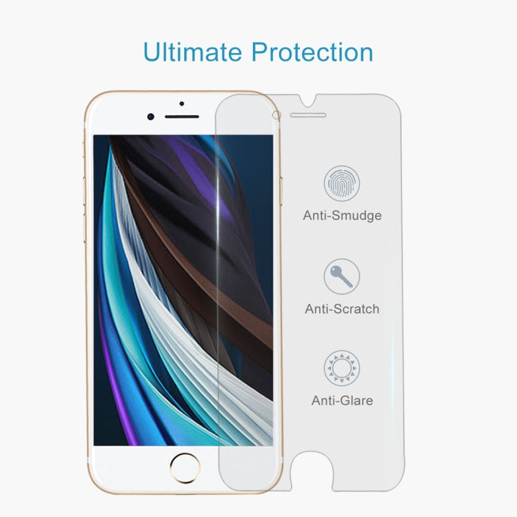 Para iPhone SE 2022 / SE 2020 Película de vidrio templado con borde de arco grande, For iPhone SE 2022 (1pcs)