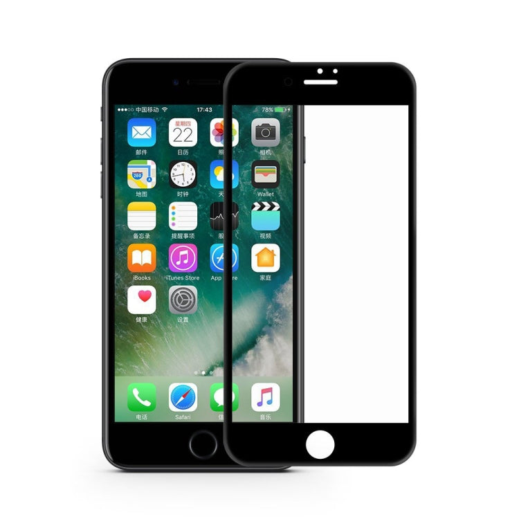 Película de vidrio templado de borde redondo 3D mocolo de 0,33 mm 9H para iPhone 8 Plus y 7 Plus, iPhone 8 Plus & 7 Plus