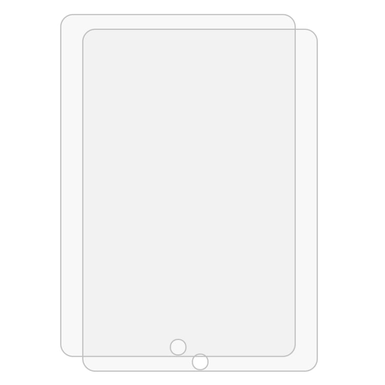 2 PCS para iPad 10.2 2021/2020/2019 9H Película de vidrio templado a prueba de explosiones de borde recto, For iPad 10.2 2021 / 2020 / 2019