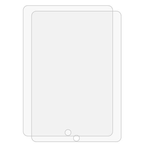 2 PCS para iPad 10.2 2021/2020/2019 9H Película de vidrio templado a prueba de explosiones de borde recto, For iPad 10.2 2021 / 2020 / 2019