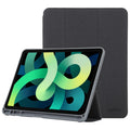 Mutural YASHI Series TPU + PU Patrón de tela Textura Funda de cuero con tapa horizontal con soporte plegable triple y ranura para bolígrafo y función de activación / suspensión para iPad Air 2022/2020 10.9, For iPad Air 2022 / 2020 10.9