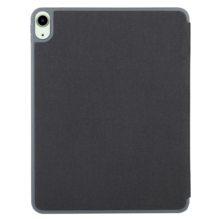 Mutural YASHI Series TPU + PU Patrón de tela Textura Funda de cuero con tapa horizontal con soporte plegable triple y ranura para bolígrafo y función de activación / suspensión para iPad Air 2022/2020 10.9, For iPad Air 2022 / 2020 10.9