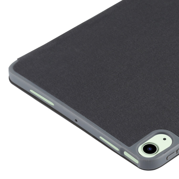 Mutural YASHI Series TPU + PU Patrón de tela Textura Funda de cuero con tapa horizontal con soporte plegable triple y ranura para bolígrafo y función de activación / suspensión para iPad Air 2022/2020 10.9, For iPad Air 2022 / 2020 10.9