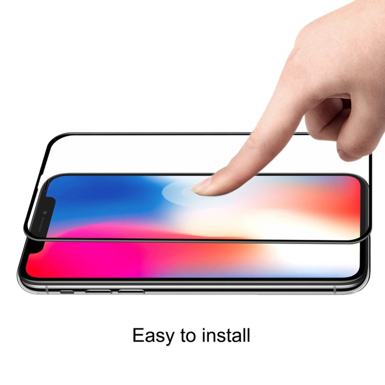 Para iPhone X ENKAY Hat-Prince 0,26 mm 9H Dureza superficial 6D Borde curvo Película de vidrio templado de pantalla completa, For X (6D)