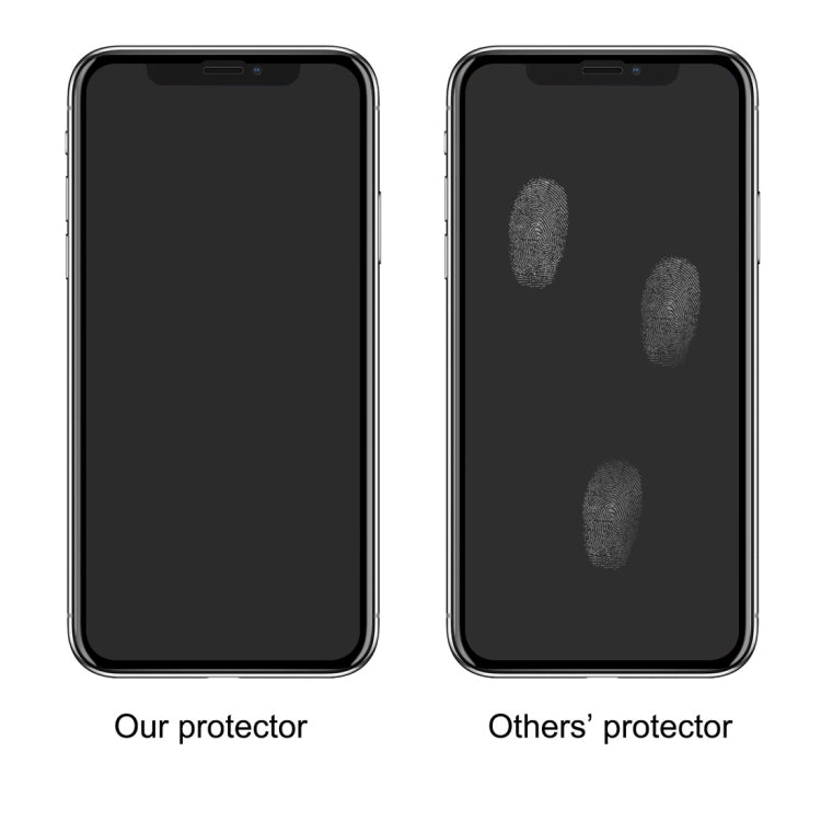 Para iPhone X ENKAY Hat-Prince 0,26 mm 9H Dureza superficial 6D Borde curvo Película de vidrio templado de pantalla completa, For X (6D)