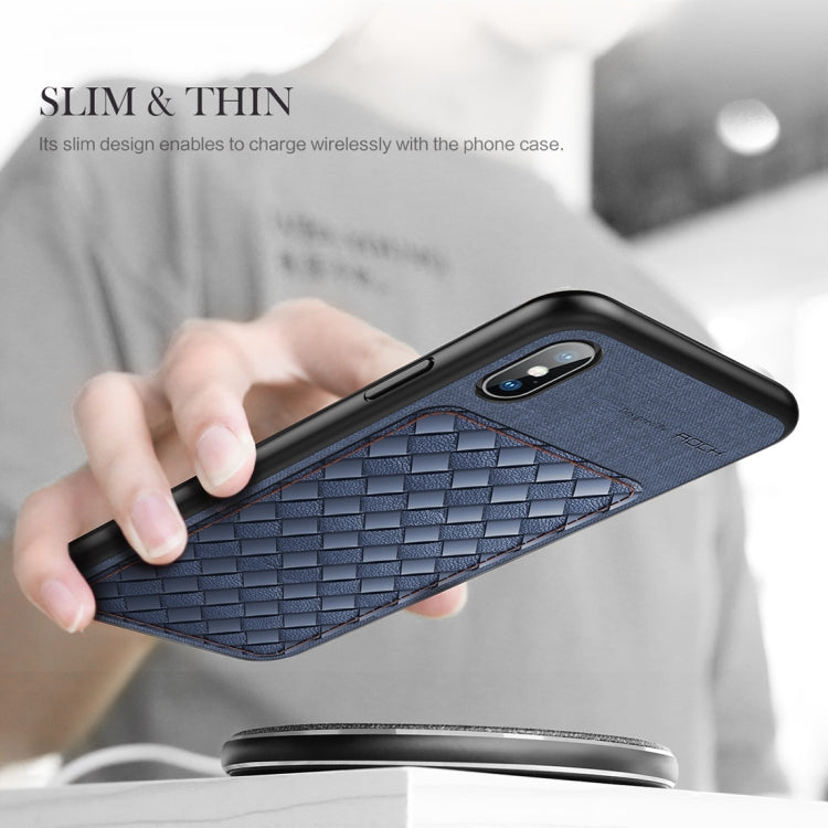 Para iPhone XS Max ROCK Origin Series Business TPU + Funda protectora de PU, For XS Max