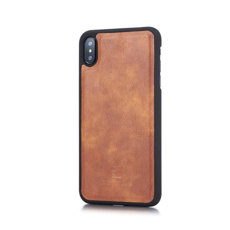 Para iPhone XS Max DG.MING Crazy Horse Texture Flip Funda de cuero magnética desmontable con soporte, ranuras para tarjetas y billetera, iPhone XS Max, For iPhone XS Max