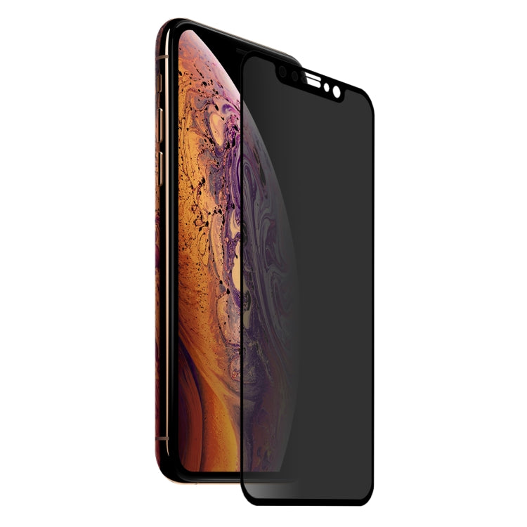 Para iPhone XS Max ENKAY Hat-Prince 0,26 mm 9H 6D Película de vidrio templado de pantalla completa antideslumbrante de privacidad, iPhone XS Max