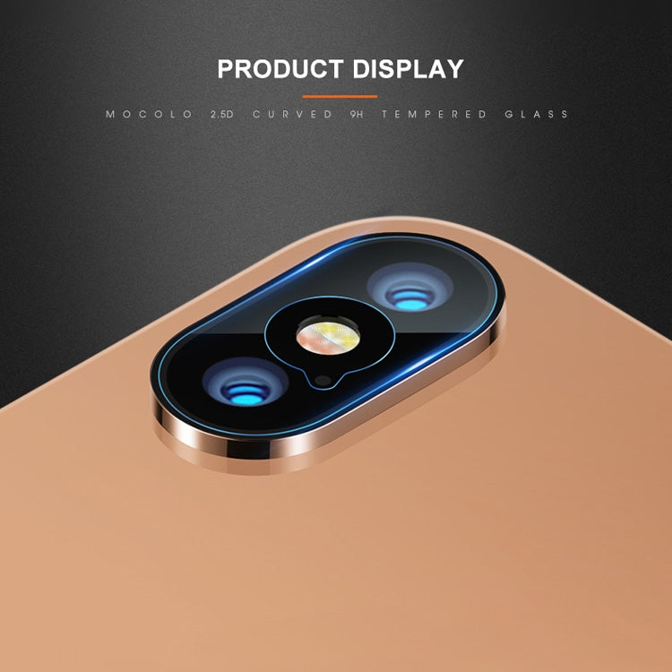 Para iPhone XS Max mocolo 0.15mm 9H 2.5D Lente de cámara trasera de borde redondo Película de vidrio templado, iPhone XS Max