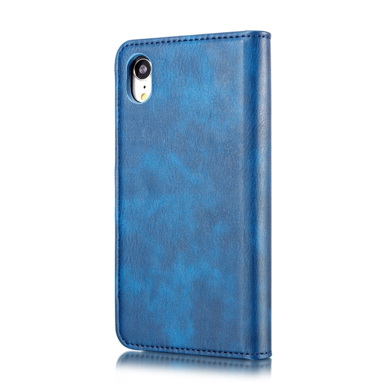 Para iPhone XR DG.MING Crazy Horse Texture Flip Funda de cuero magnética desmontable con soporte, ranuras para tarjetas y billetera, For iPhone XR, iPhone XR