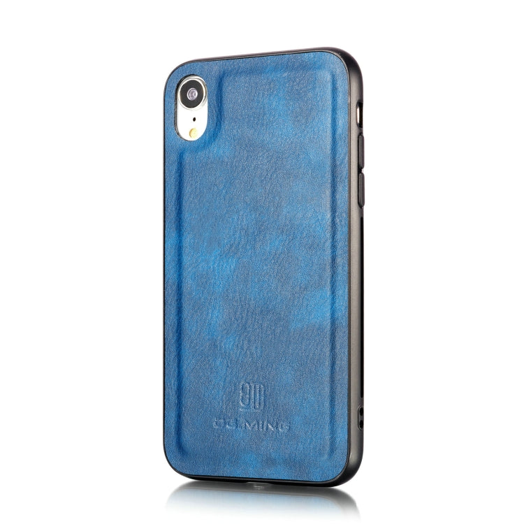 Para iPhone XR DG.MING Crazy Horse Texture Flip Funda de cuero magnética desmontable con soporte, ranuras para tarjetas y billetera, For iPhone XR, iPhone XR