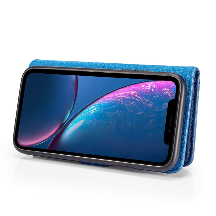 Para iPhone XR DG.MING Crazy Horse Texture Flip Funda de cuero magnética desmontable con soporte, ranuras para tarjetas y billetera, For iPhone XR, iPhone XR